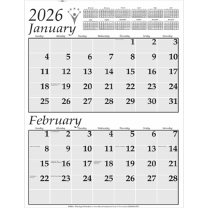 19x25 Wall Calendar